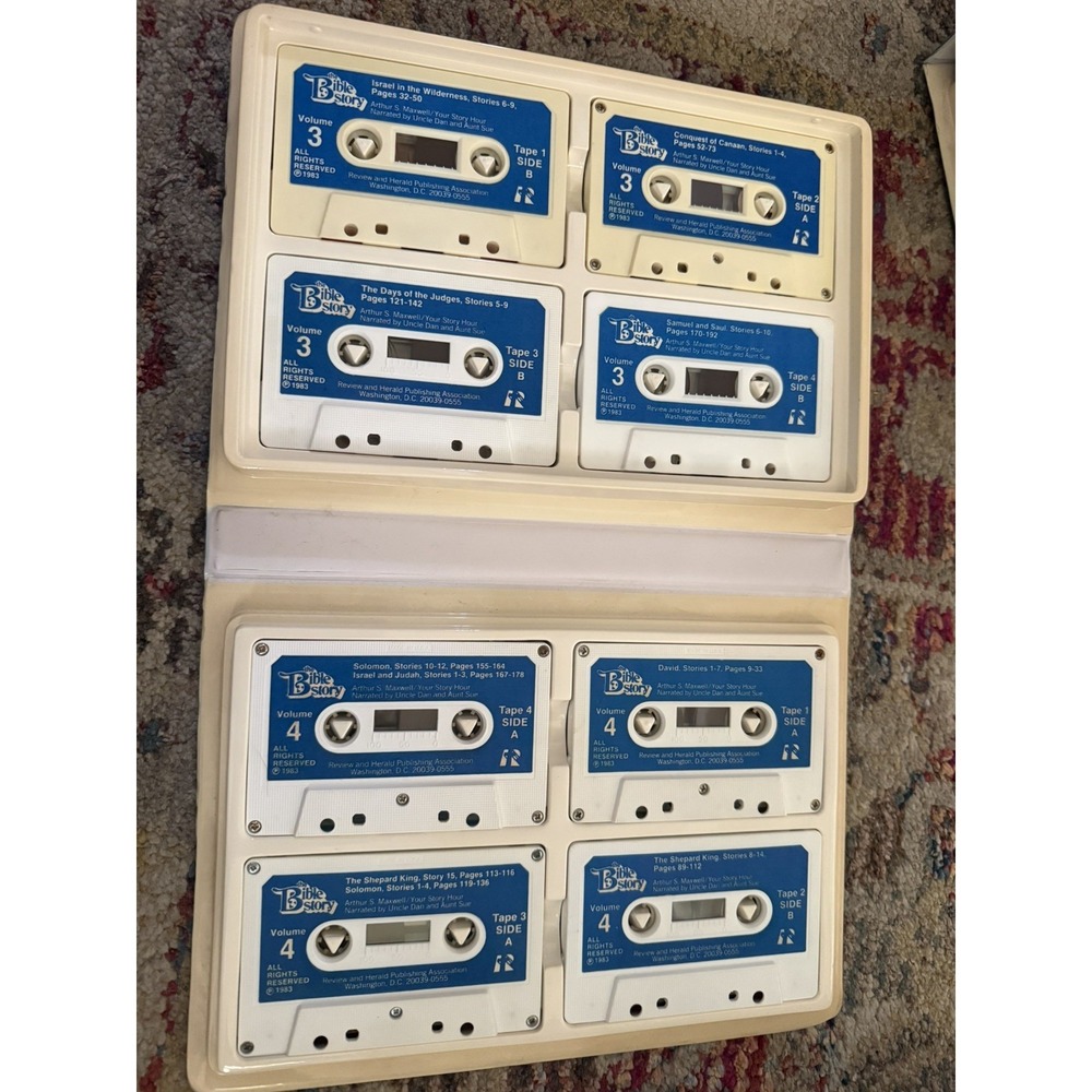 The Bible Story Cassette Library Vol 1–10 Arthur S Maxwell Complete Set Pre Own - Picture 4 of 11